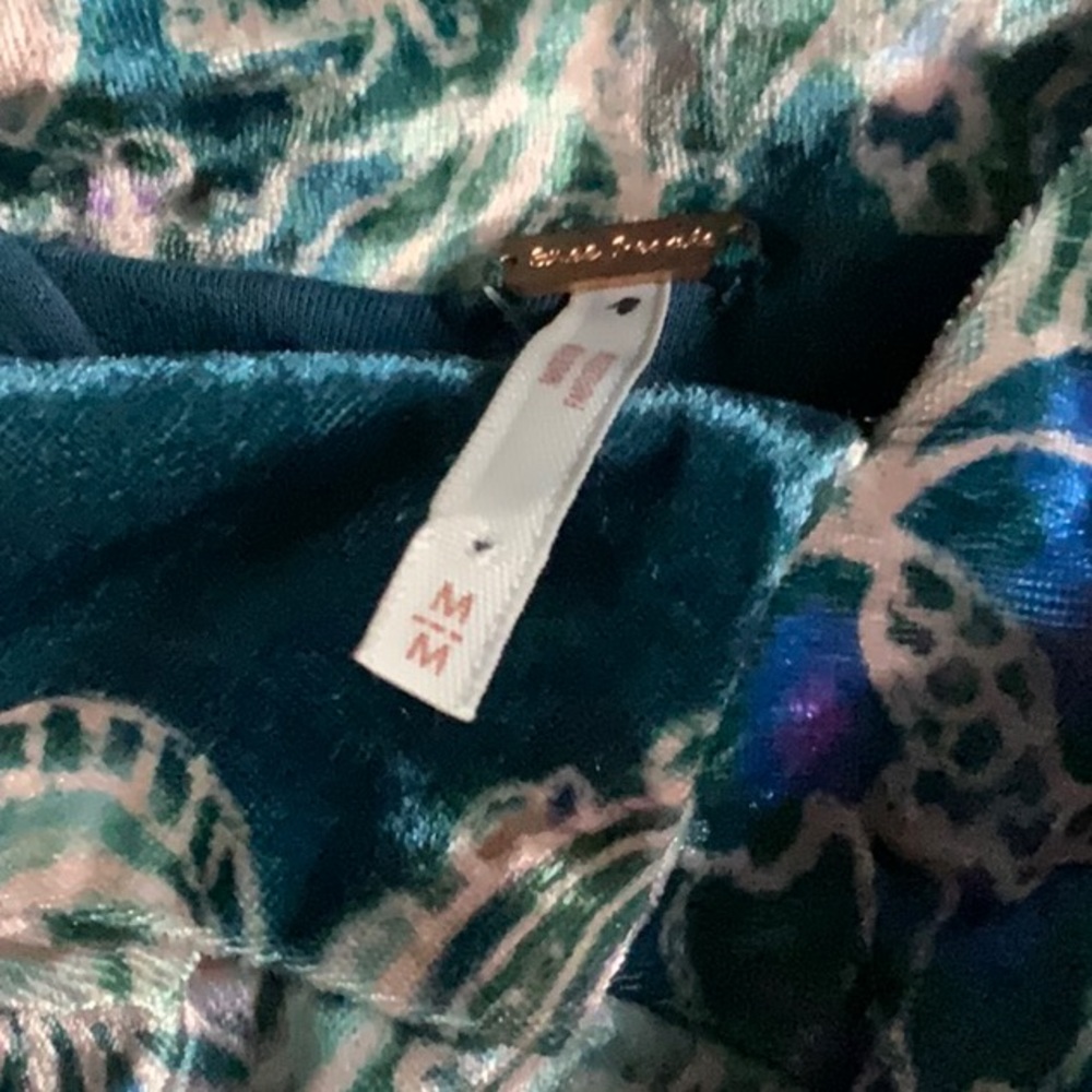 ⚡️sale⚡️NWOT Free People Delphine Velvet Paisley Printed Jumpsuit - M - Picture 4 of 6